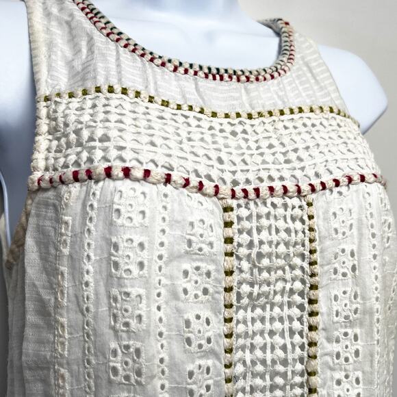 Anthropologie Akemi + Kin Boho Eyelet Knit Sleeveless Top/XS - Picture 2 of 8